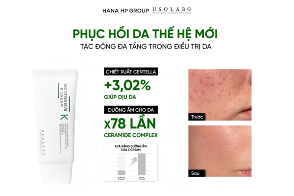 Kem dưỡng phục hồi chuyên sâu Usolab Bio Intensive K Cream