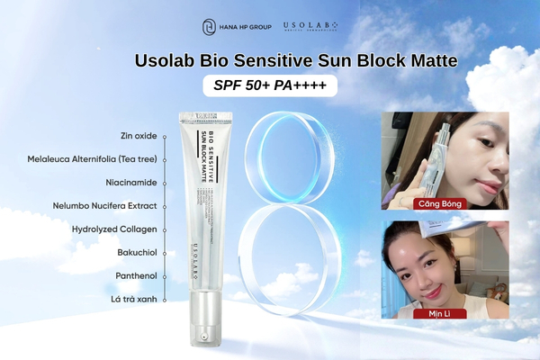 Kem chống nắng cho da dầu mụn Usolab Bio Sensitive Sun Block Matte