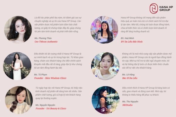 trải nghiệm khách hàng Hana HP Group