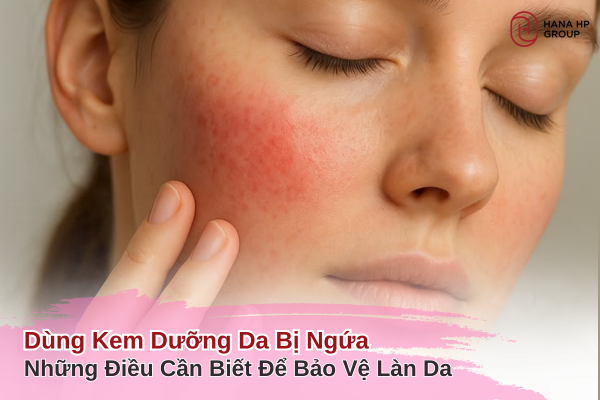 dùng kem dưỡng da bị ngứa