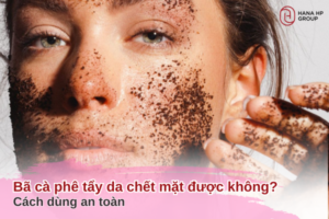 bã cà phê tẩy da chết mặt được không